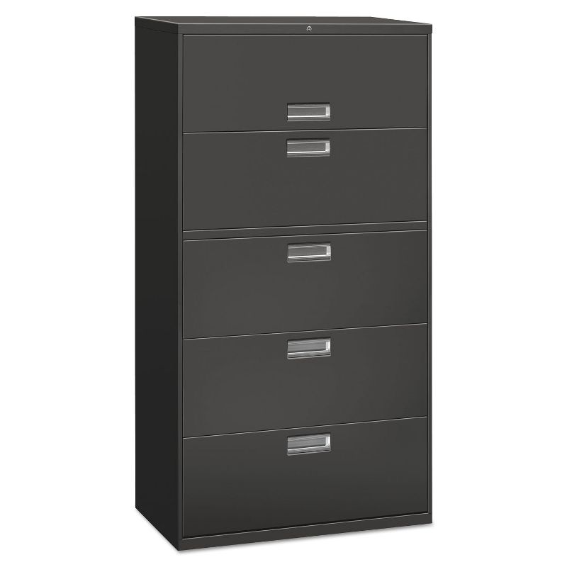 Alera Lateral File 5 Drawer 36w x 19.25d x 67h Charcoal LF3667CC