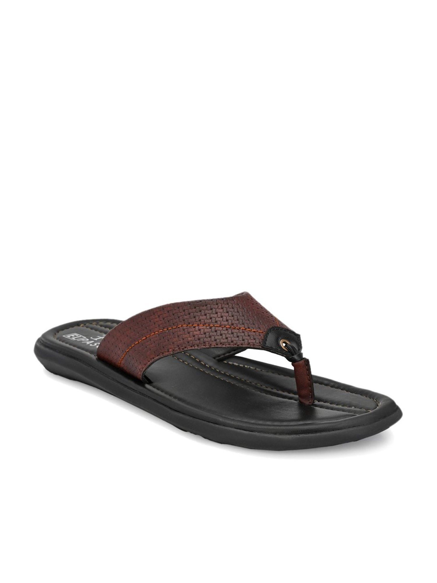 El Paso Maroon Thong Sandals