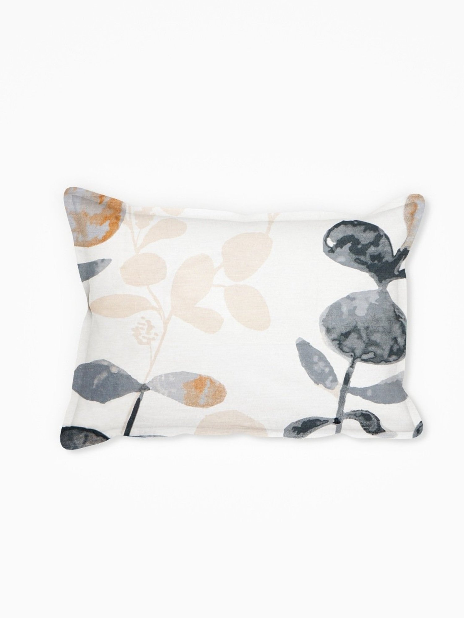 SEJ by Nisha Gupta Floral Blue 210 TC Cotton Single Bed Sheet with 1 Pillow Cover