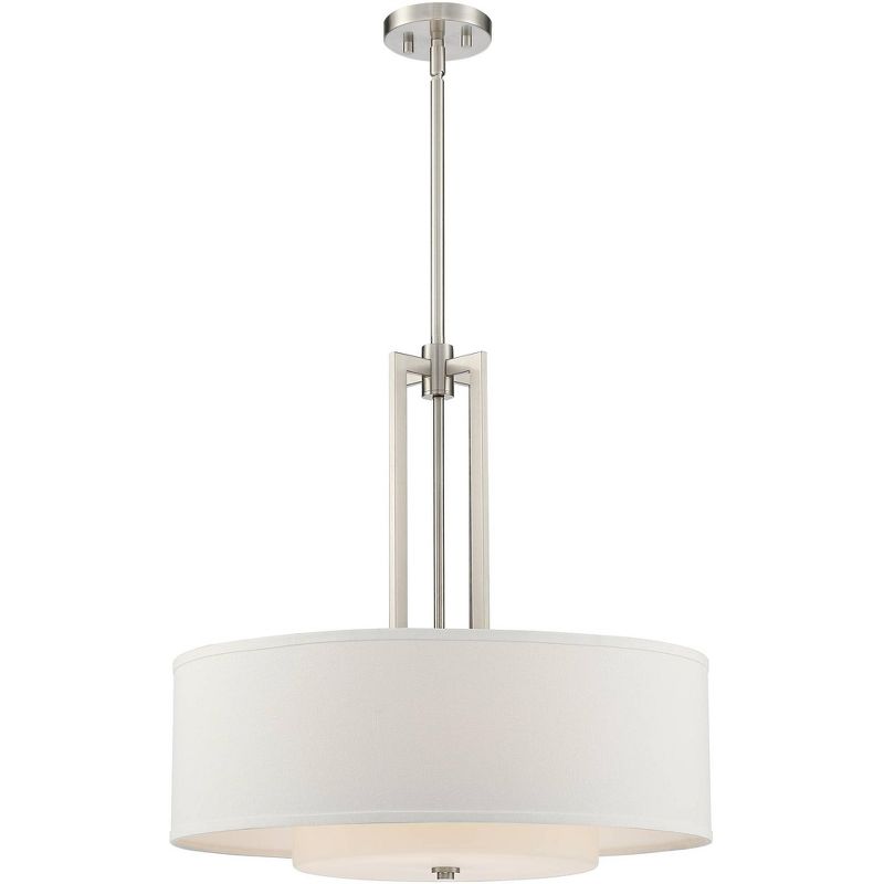 Possini Euro Design Possini Euro Adriana 24" Wide Brushed Nickel 4-Light Pendant Light