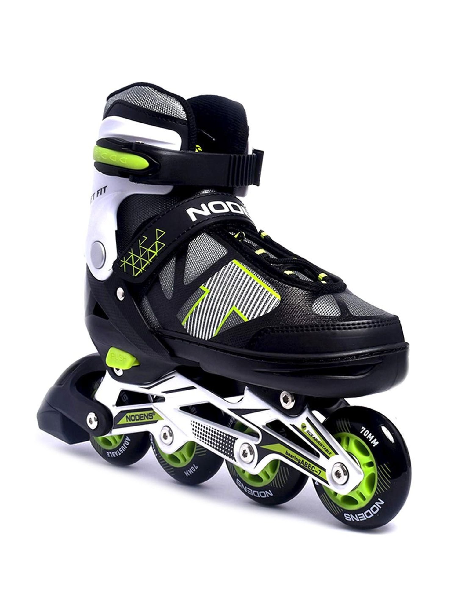 NODENS Black & White Adjustable Inline Skates