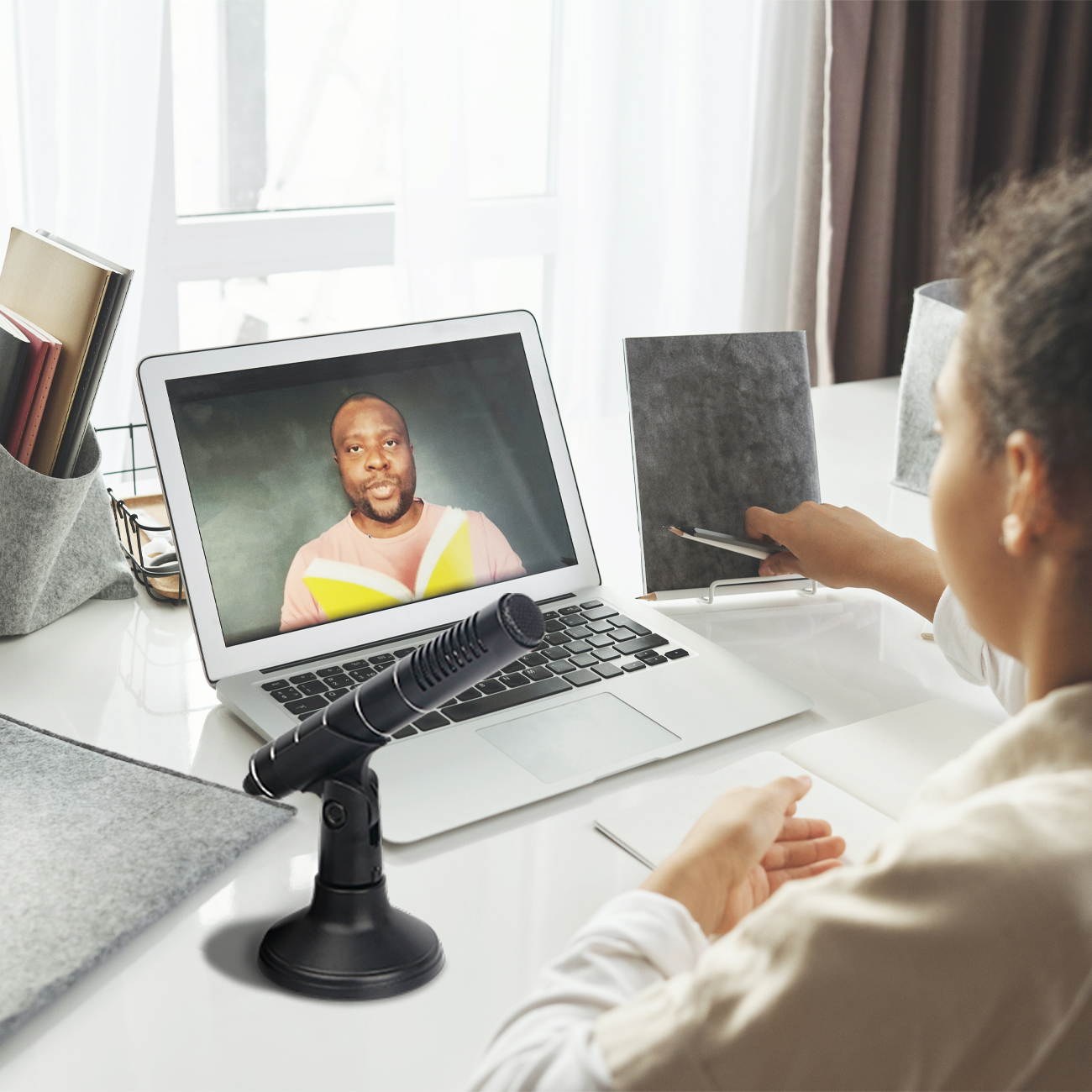 Depusheng USB Condenser Microphone Laptop Desktop PC Computer Microphone for Games, Streaming Broadcast, Skype, YouTube Videos, Chatting