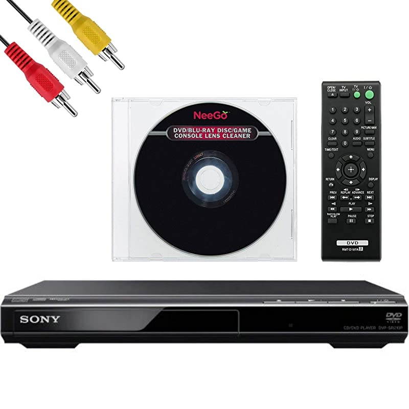 Sony DVPSR210P DVD Player - AV Cable -  Lens Cleaner