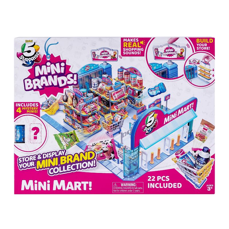 5 Surprise Mini Brands! Mini Mart with 4 Mystery Minis
