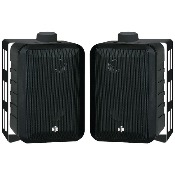 RtR(R) Series RTRV44-2 4-In. Indoor/Outdoor Weather-Resistant Speakers, 100 Watts (Black)