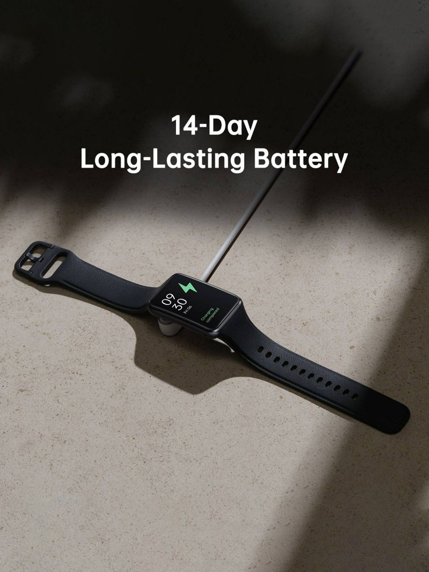 Oppo Watch Free 1.64 AMOLED Display Smartwatch 14 Days Long Battery Life (Black)