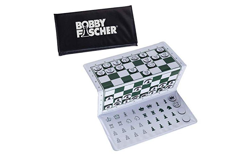 Bobby Fischer Mini Magnetic Pocket Chess Set - Travel - 6 x 3.25
