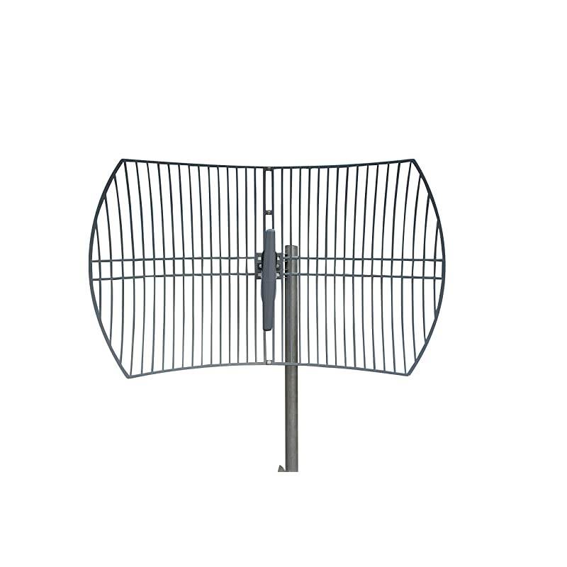 Wide-Band 2021 Model (5G Ready) Cellular Antenna (Long Range) High Gain Parabolic Grid (Weatherproof) Outdoor Cell Phone Booster (26 dBi Gain) T-Mobile, Verizon, AT&T, LTE, 3G, 4G, 5G, 5Ge, GSM