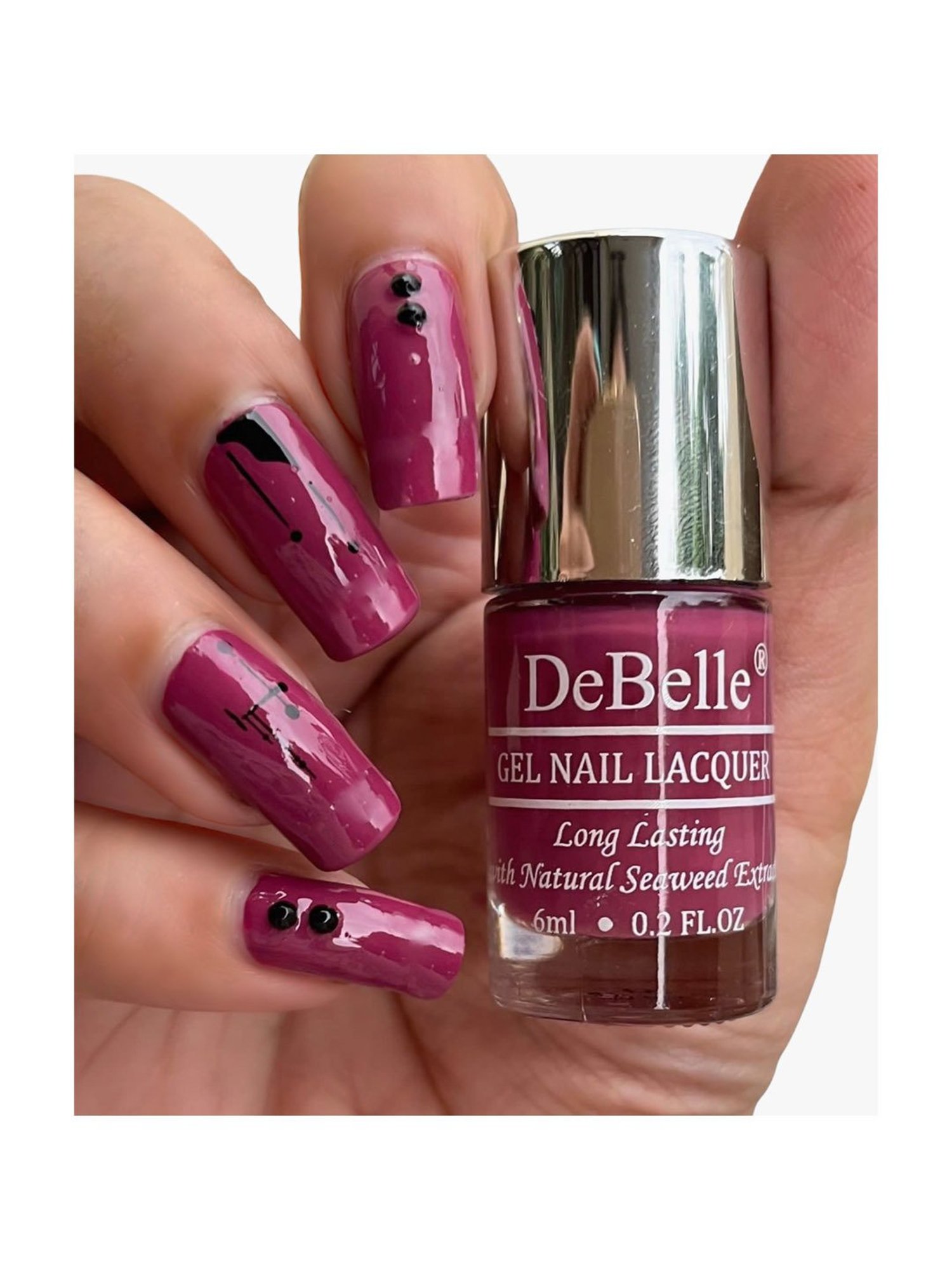 DeBelle Gel Nail Lacquer Magnetic Maya (Majenta Pink) - 6 ml