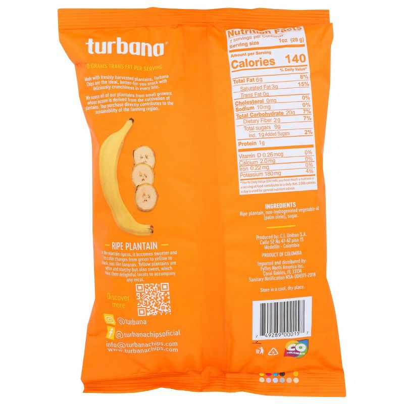 Turbana Sweet Plantain Chips - 7oz/12pk