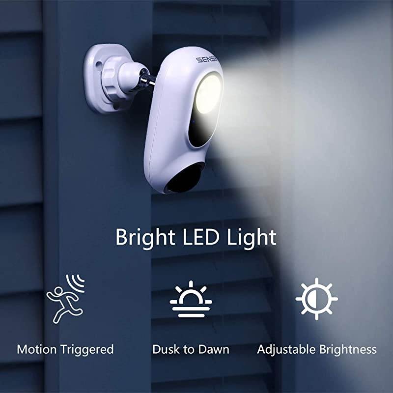 Outdoor Camera with Light, 1080p HD, Wi-Fi Home Security Camera, No Subscription, Customized Motion Zone, Motion Detection, Night Vision, Two-Way Audio and Siren Alarm