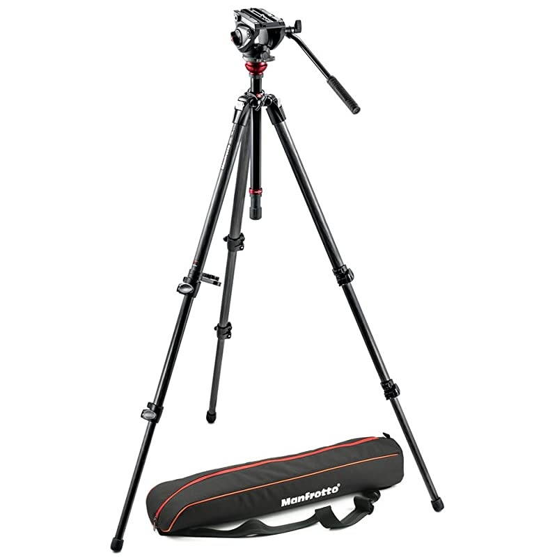 MVH500AH 755CX3 Lightweight Fluid Video System with Carbon Fiber Legs and Bag (Black)