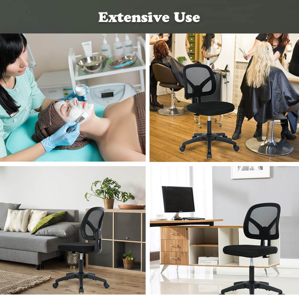 Ergonomic Home Office Chair Gaming PC Adjustable Video Desk Task Mesh Comfortable Executive Computer Swivel Rolling Lumbar Support Women Adult drafting stool Girl Teen Modern Cute