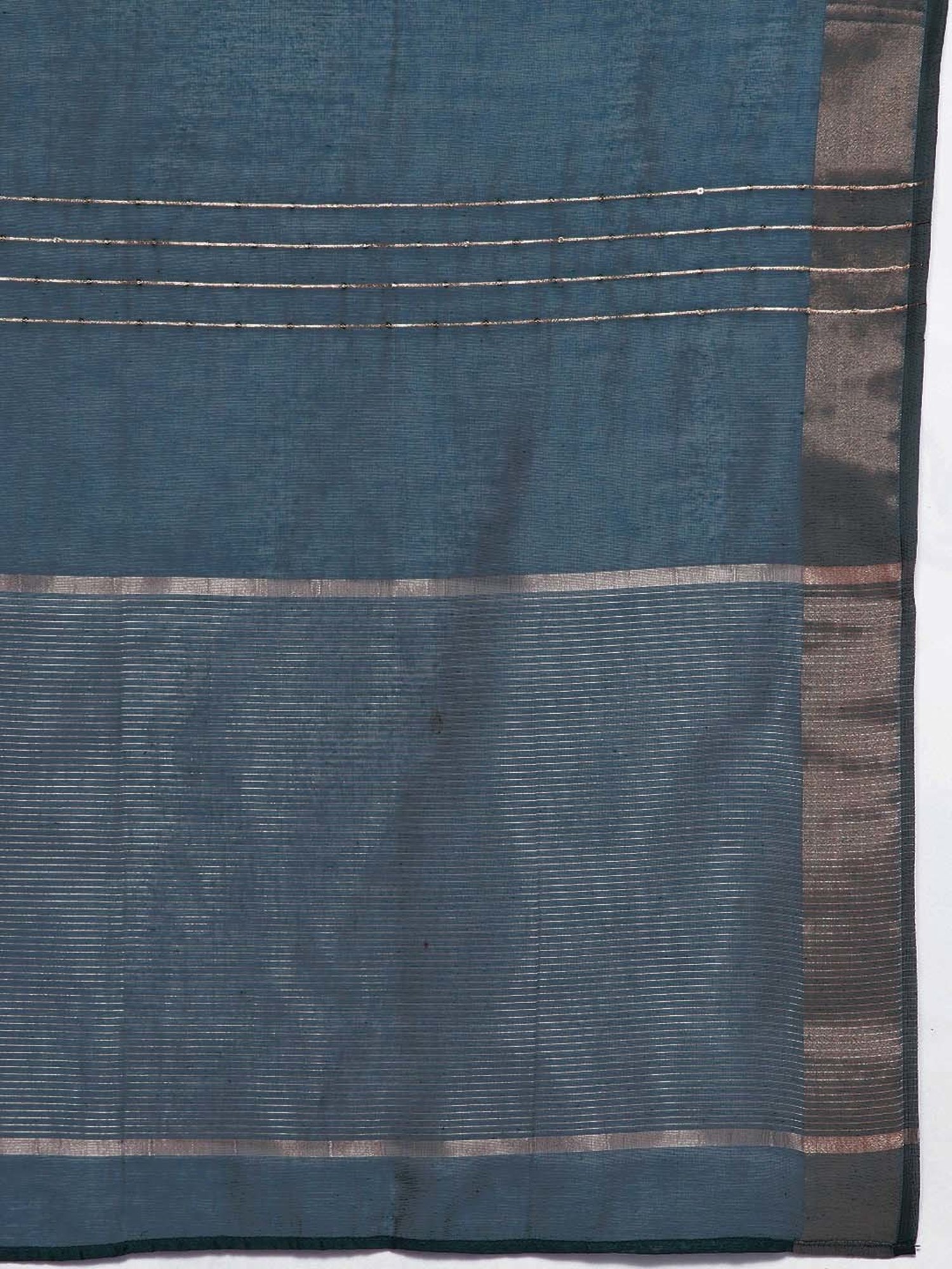 Gerua Blue Straight Fit Kurta Pant Set With Dupatta