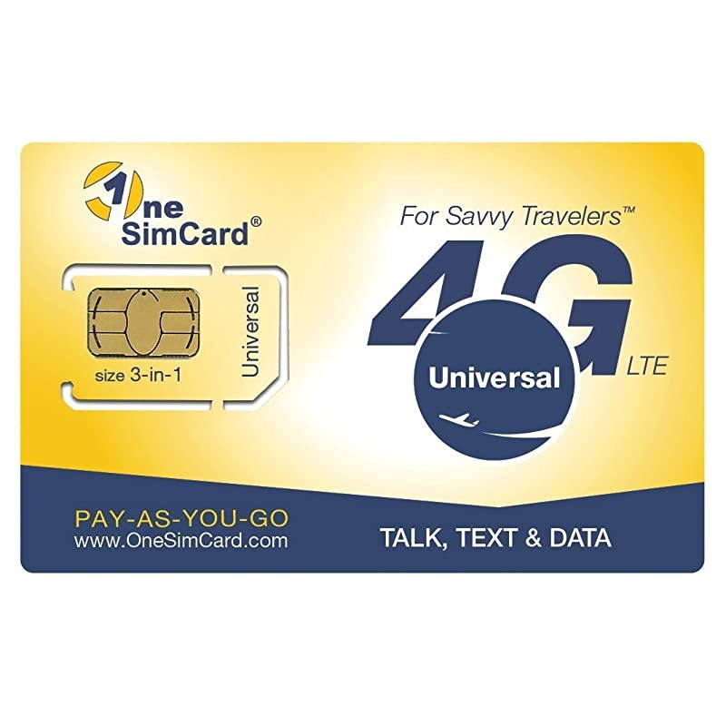 3-in-one SIM Card for use in Over 200 Countries with $5 Credit &ndash; Voice, Text and Mobile Data as Low as $0.01 per MB. Compatible with All Unlocked GSM Phones. 4G in 50+ Countries.