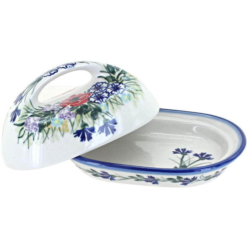 3R Studios Pressed Glass Butter Dish