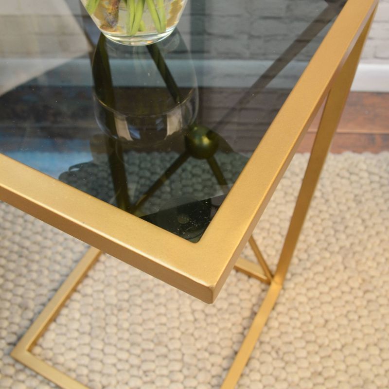 Marlow C Table with X Base Black/Gold - Carolina Chair & Table