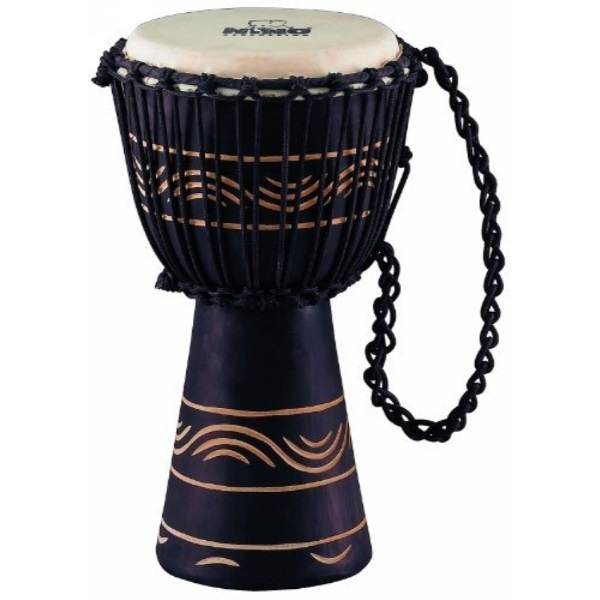 nino percussion ninoadj4s african style "moon rhythm series" rope tuned djembe, small