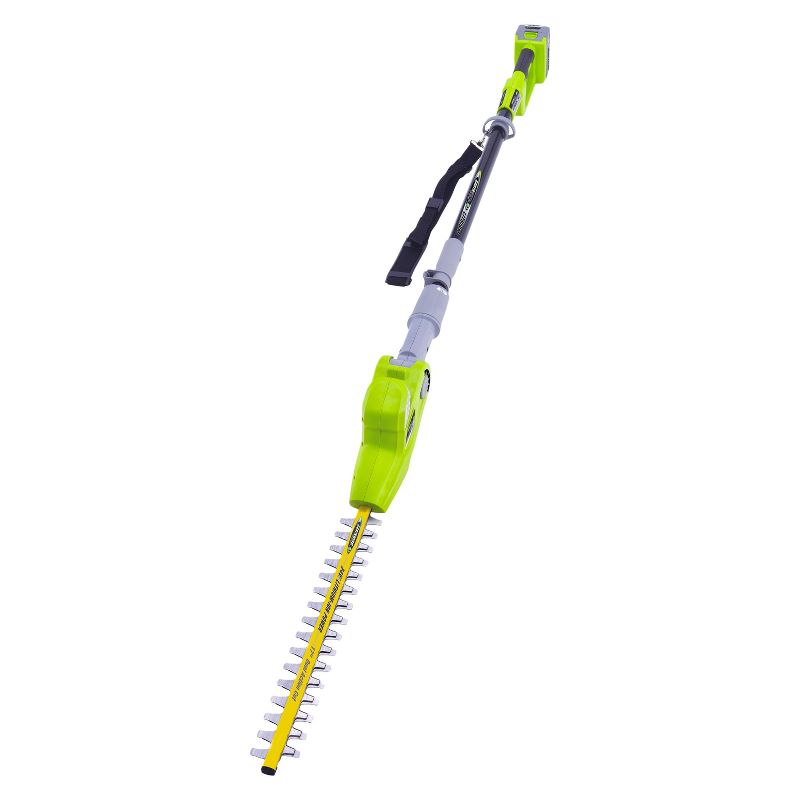 24 Volts, 60 Watts Cordless Lithium Pole Hedge Trimmer - Green - Earthwise