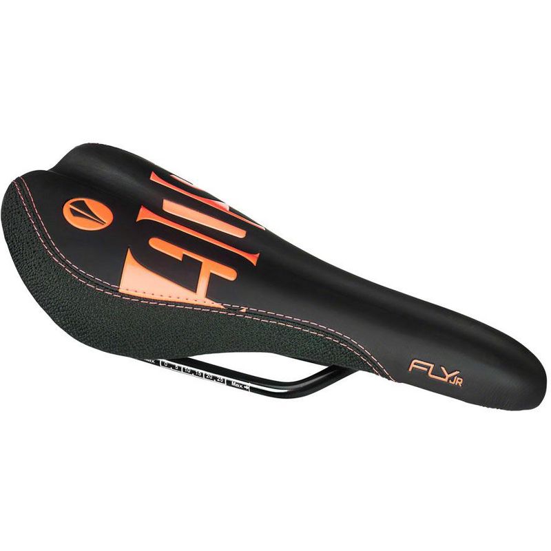 SDG Fly Jr Saddle - Neon Orange/Black