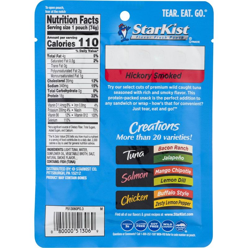 StarKist Tuna Creations Hickory Smoked Pouch - 2.6oz