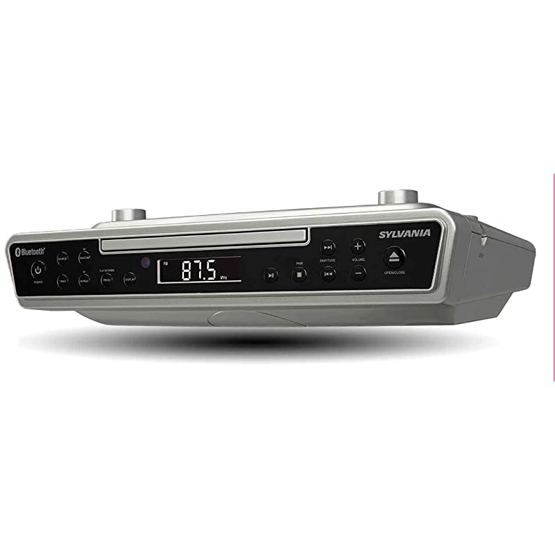 SKCR2713 Under Counter CD Player with Radio and Bluetooth Silver