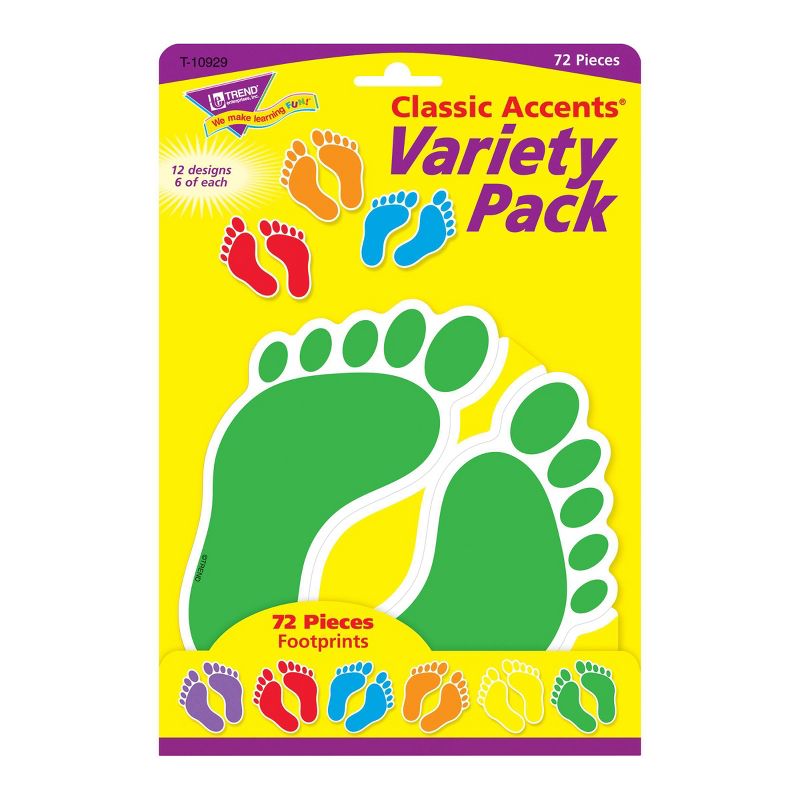 3pk Footprints Classic Accents Variety Pack - TREND
