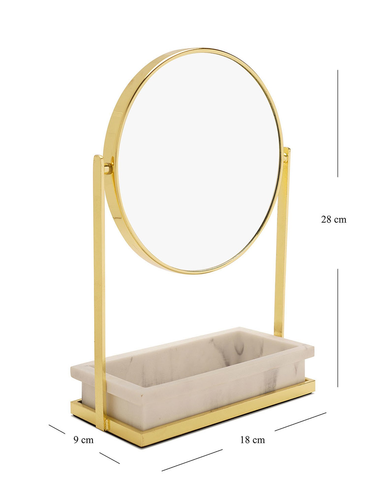 Pure Home and Living Gold Metal Mirrors