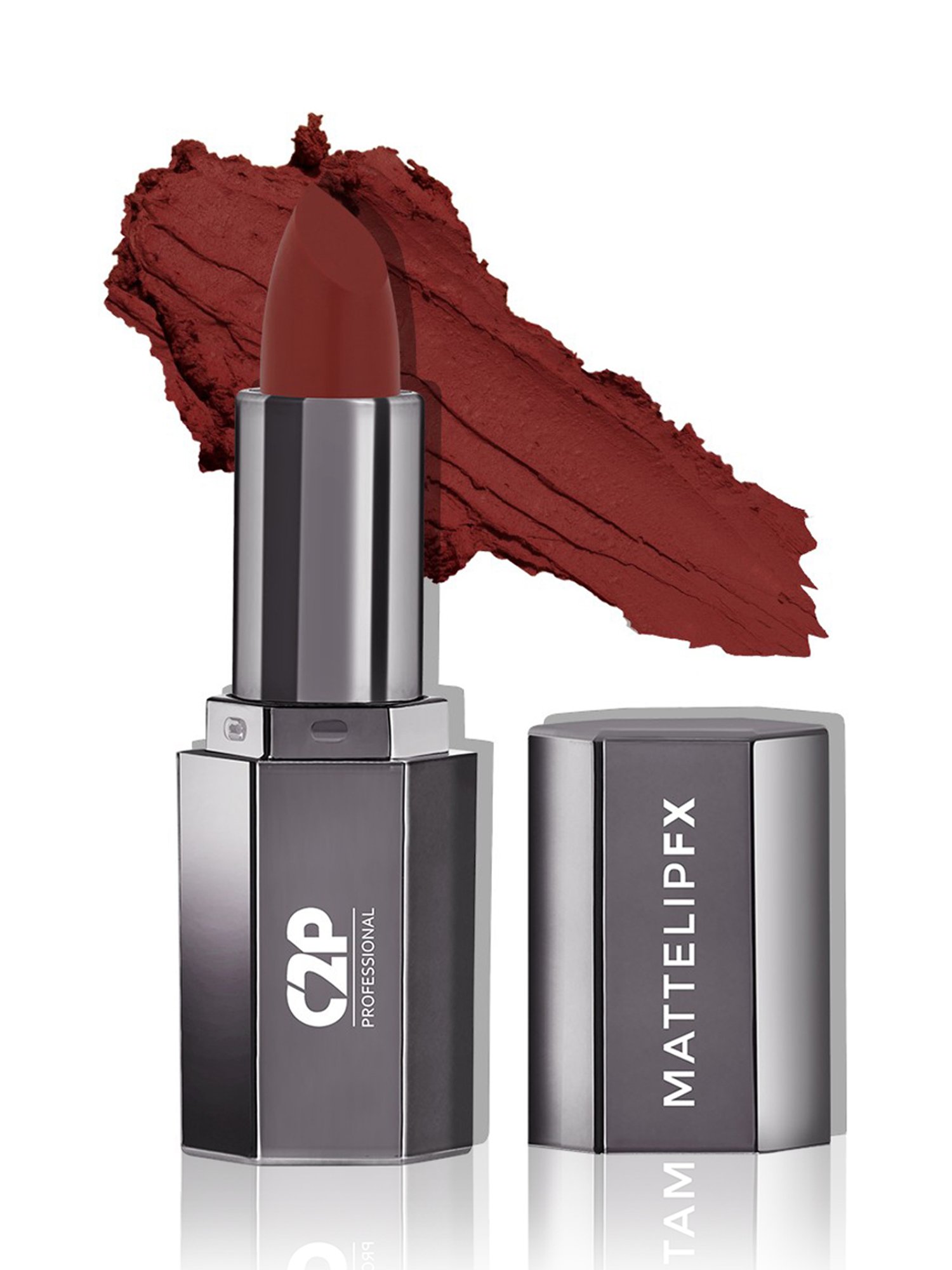 C2P PROFESSIONAL MAKEUP Matte Lip FX Lipstick Romantic Red 06 - 3.5 gm