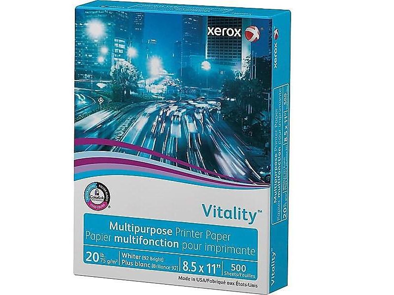 Xerox Vitality 8.5" x 11" Multipurpose Paper 20 lbs 92 Brightness 234062