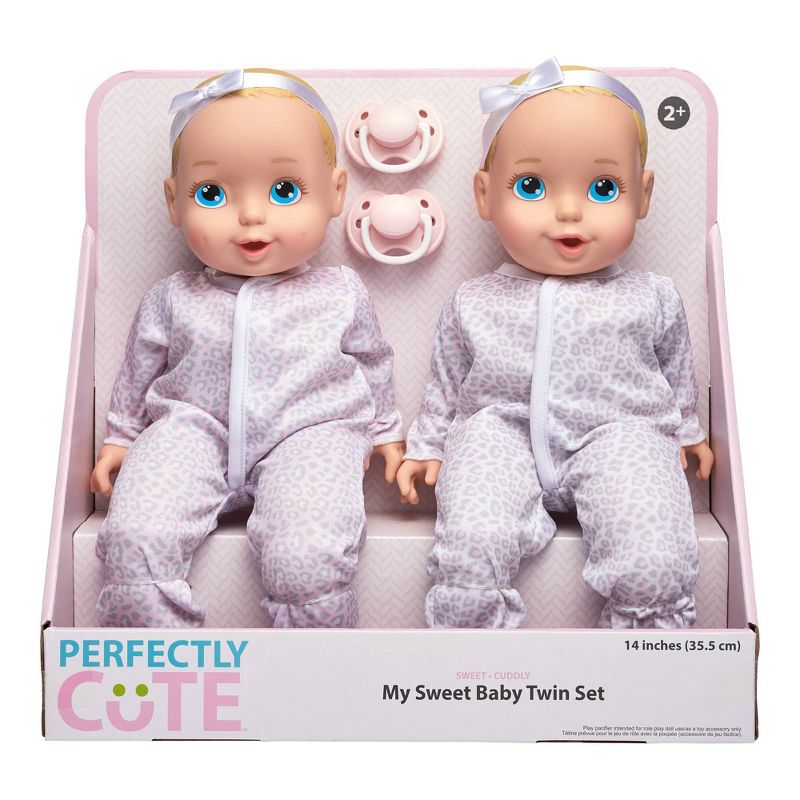 Perfectly Cute 14" My Sweet Baby Girl Doll Twin Set - Blonde with Blue Eyes