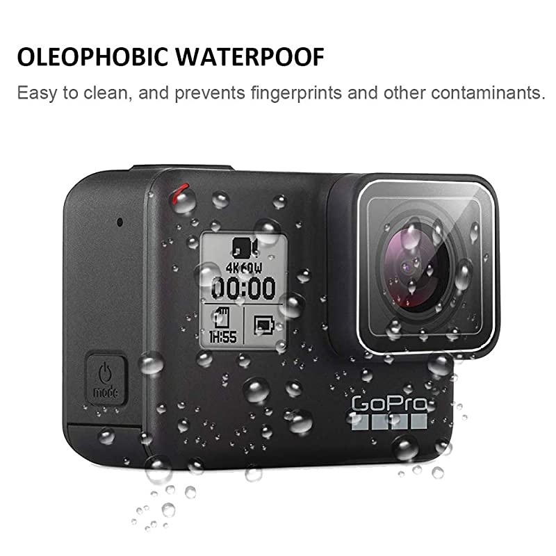 Screen Protector Compatible with New Gopro Hero 7 Black 2018 Hero 6 5 Black Action Camera with Lens Protector Lens Cap Cover and Screen Protector Film Accessories 5 PCS