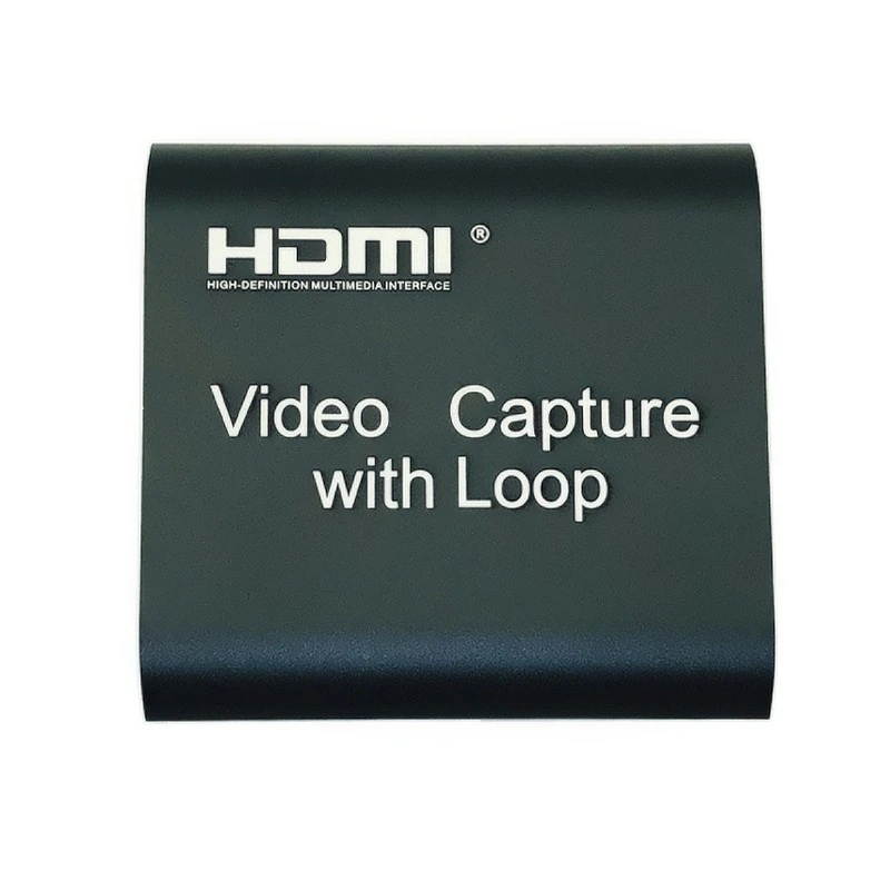 HDMI Capture Card Video Capture Device Video Capture Loop Out 4K 1080P USB 2.0 Game Record Live Streaming Box for PS4 HD Camera