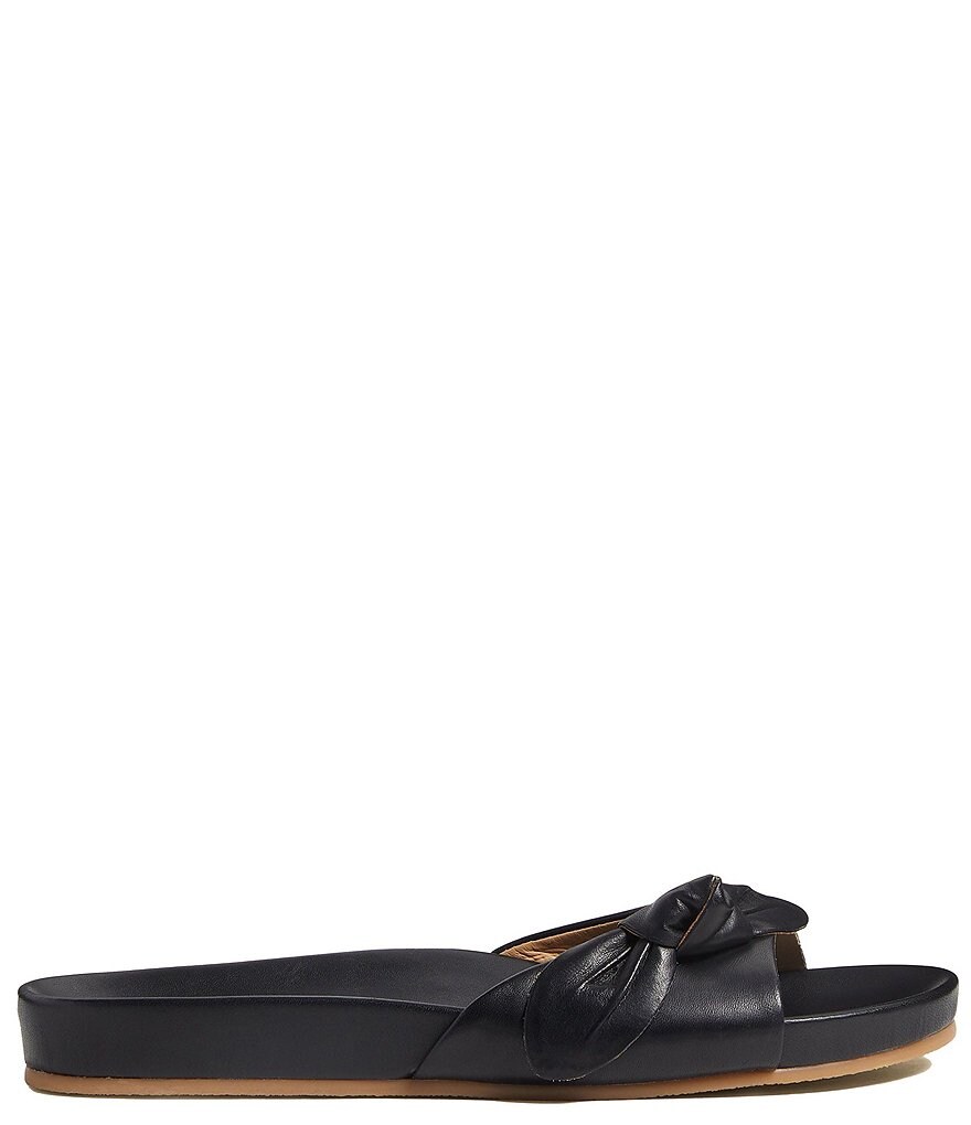 Jack Rogers Dorothy Bow Comfort Leather Slides