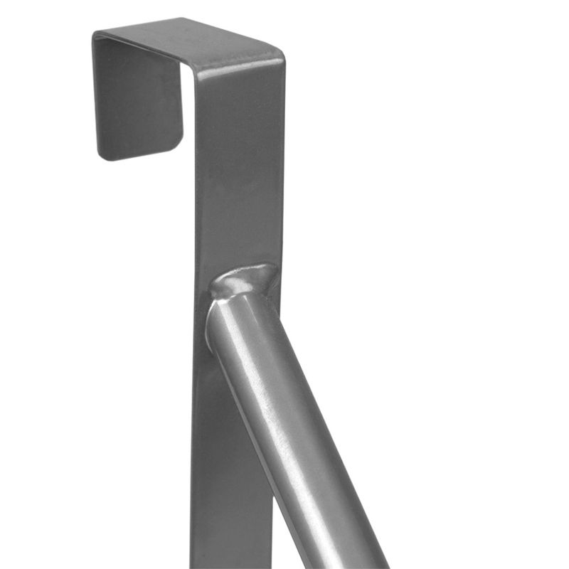 Home Basics Over the Door Metal Closet Rod, Silver