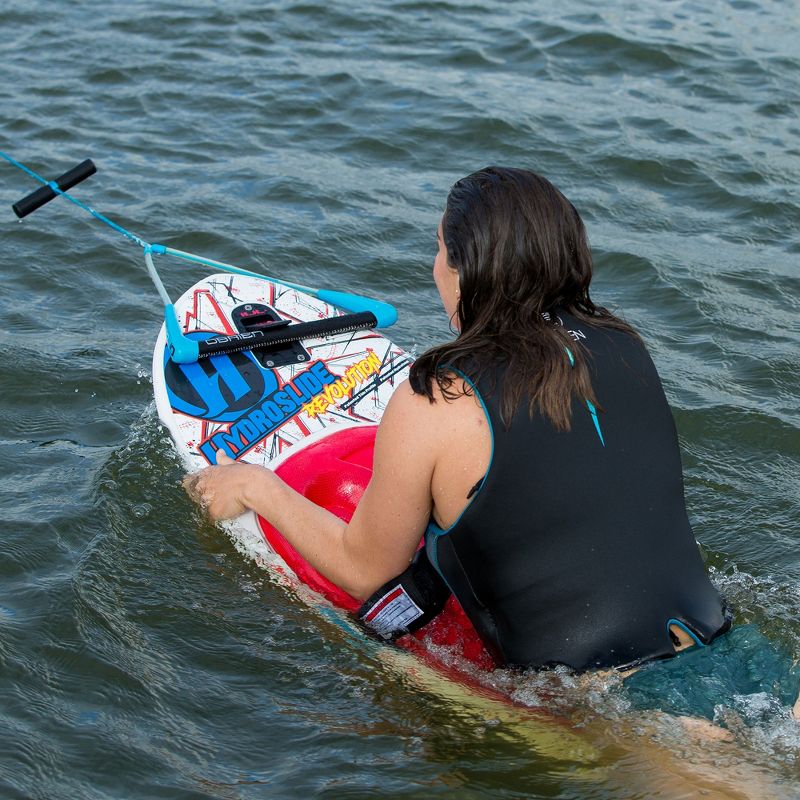 Hydroslide 2018 Revolution 52 Inch Surfing Tow Behind Kneeboard Wakeboard, Black