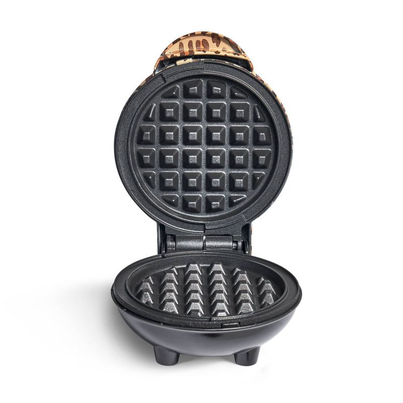 Dash Mini Waffle Maker Leopard Print