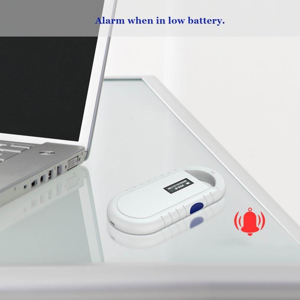ISO11785/84 FDX-B Pet microchip Scanner Animal RFID Tag Reader dog reader Low Frequency Handheld RFID Reader with Animal Chip