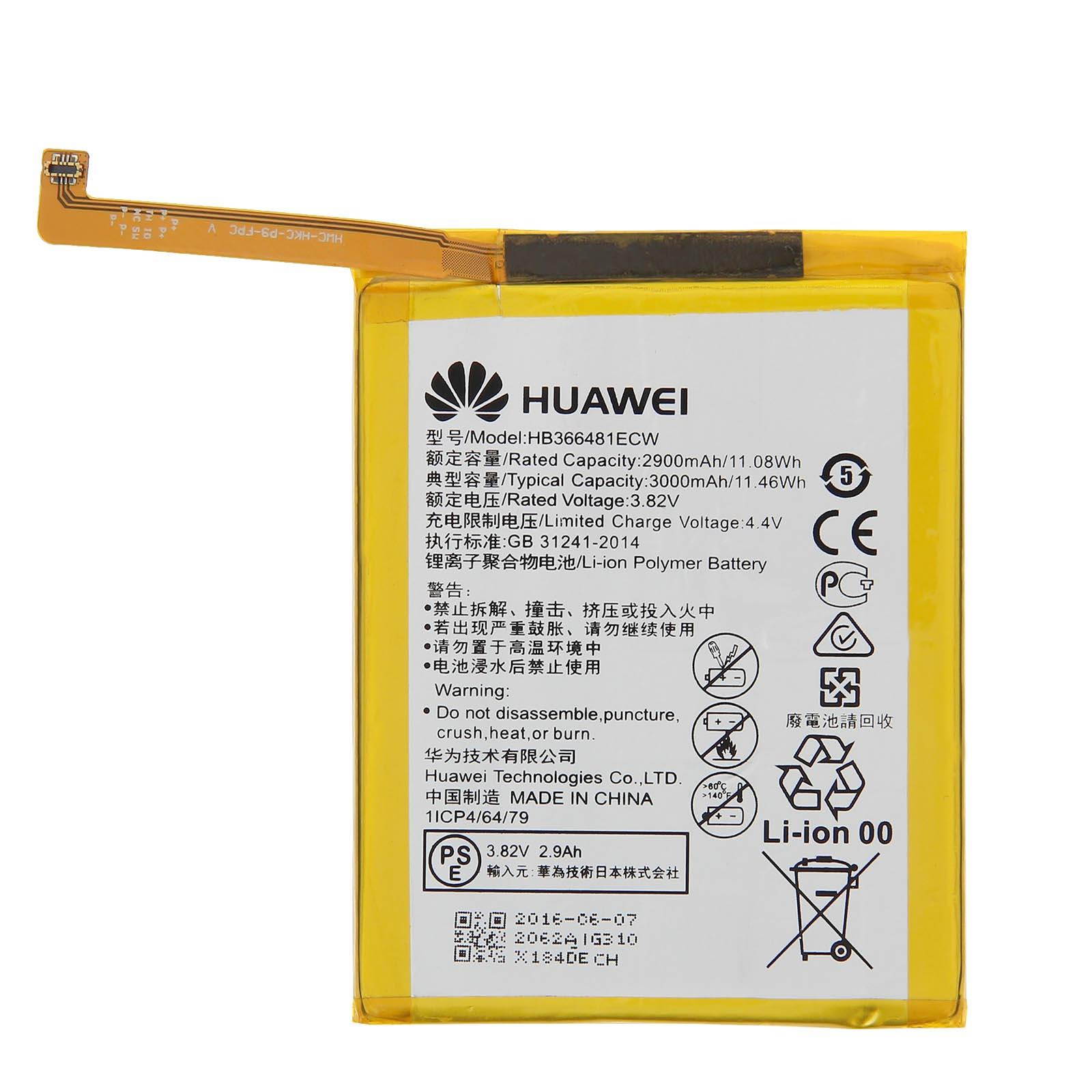 Original OEM Huawei P9 / P9 Lite / Honor 8 Battery, HB366481ECW, 2900mAh + Tools