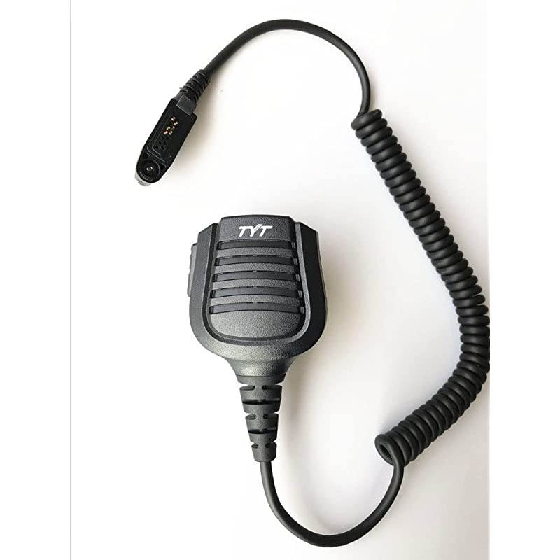 TYT Remote HandShoulder Speaker Mic Microphone for Digital DMR Dual Band Radio TYT MD2017 MD398 IP67 Waterproof Two Way Radio for RT82 RT83 RT87 V2017