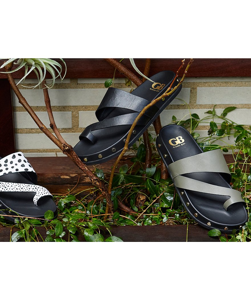 GB En-Core Leather Studded Slides