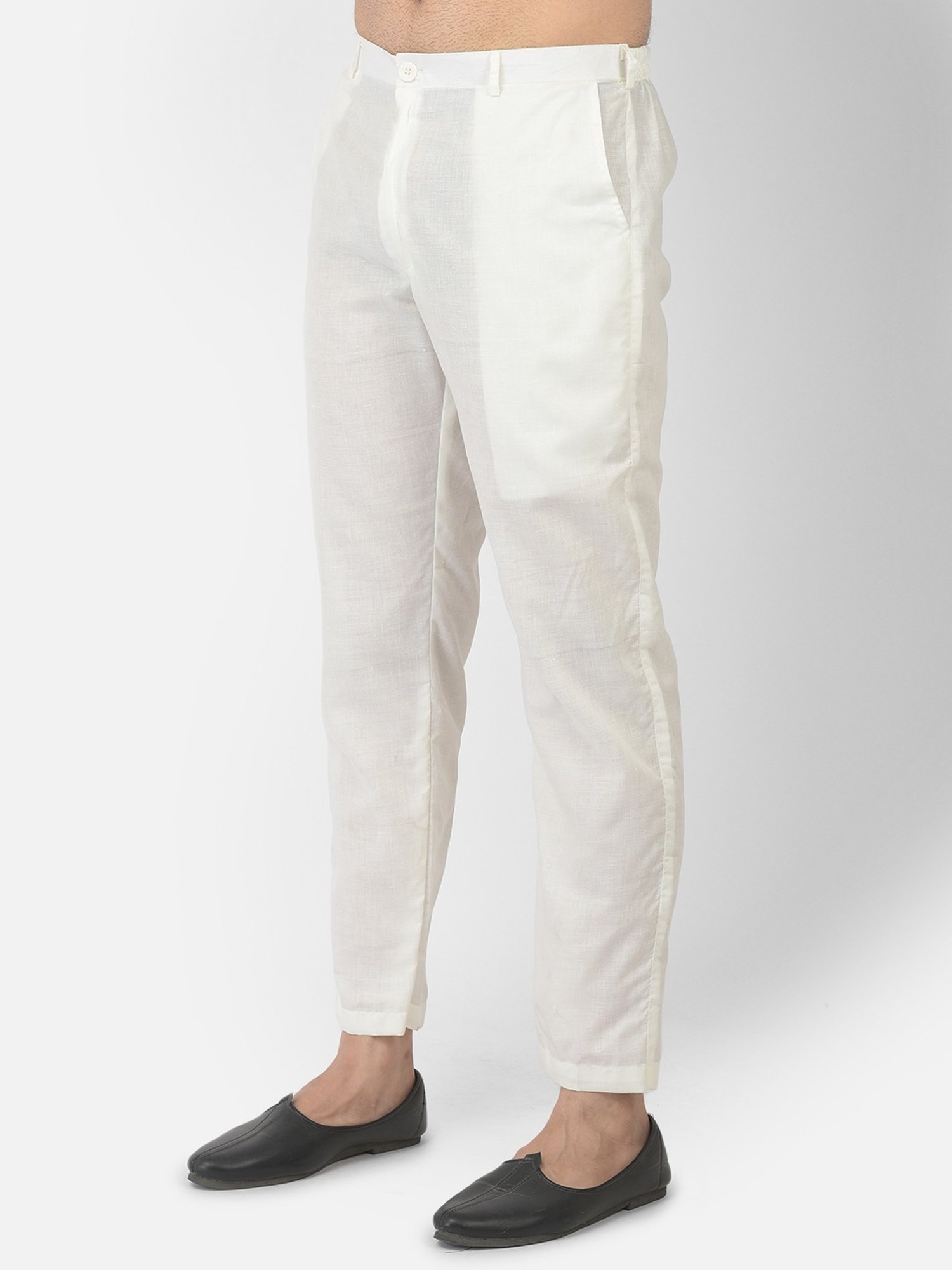 Deyann Blue & White Cotton Regular Fit Kurta Set With Jacket