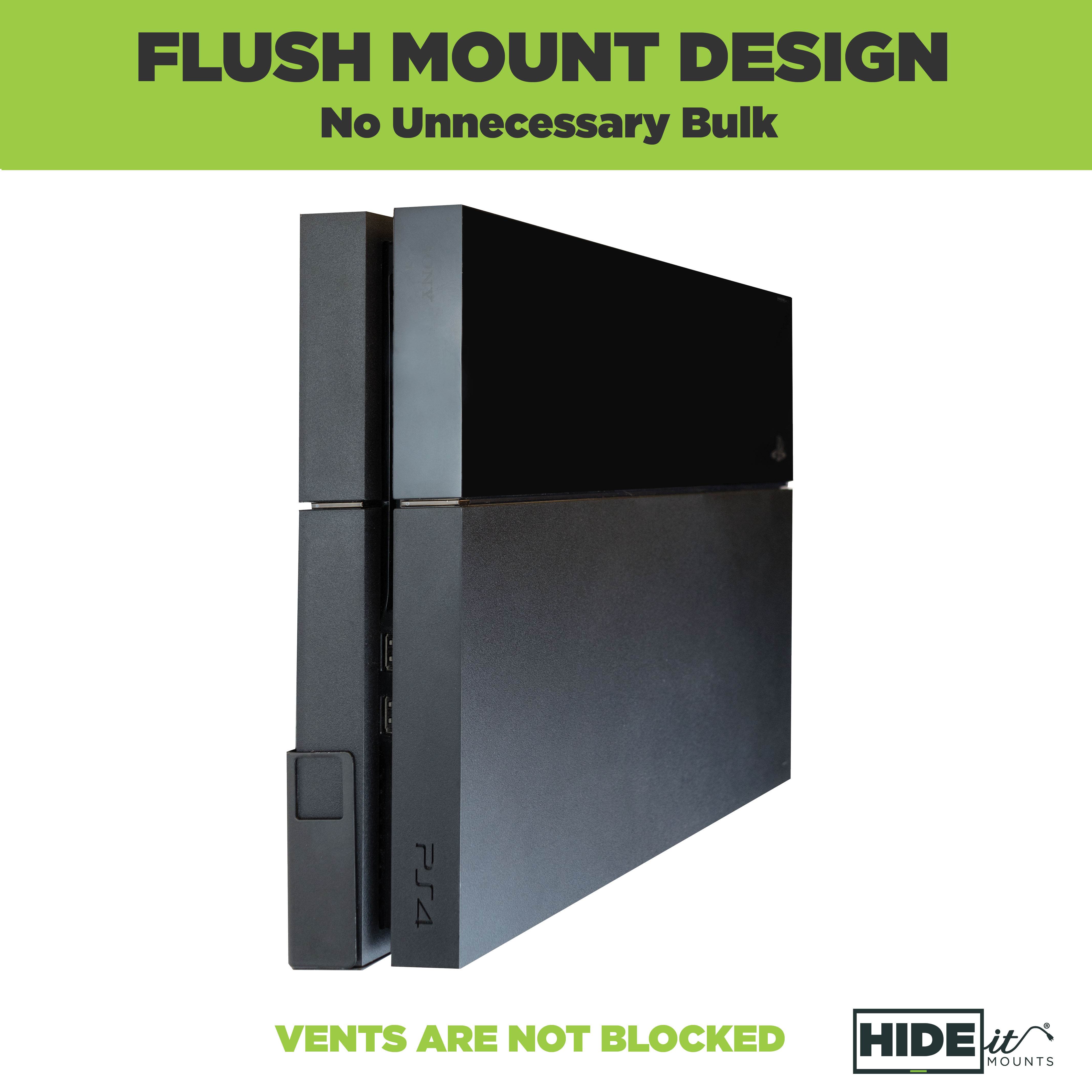 HIDEit PS4 Wall Mount + (2) Controller Mount (Bundle)  | Made in the USA