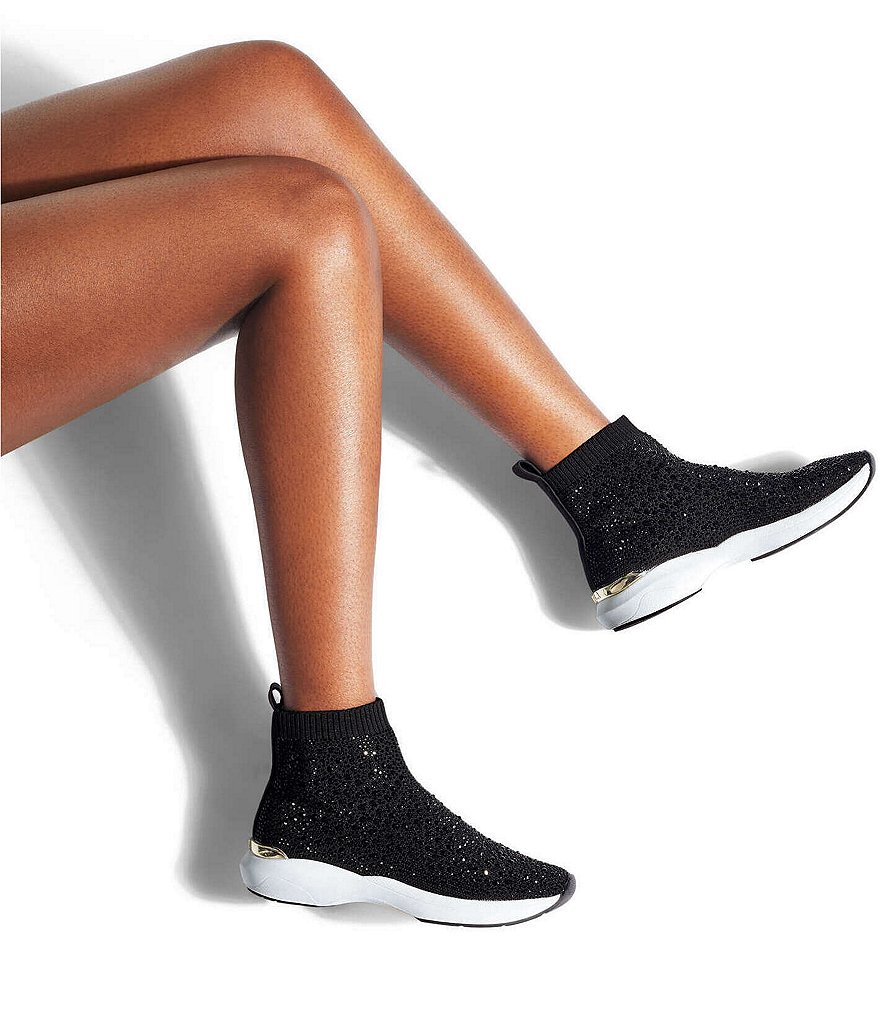 Carvela Jibberish Bling Embellished Slip-On Sneakers