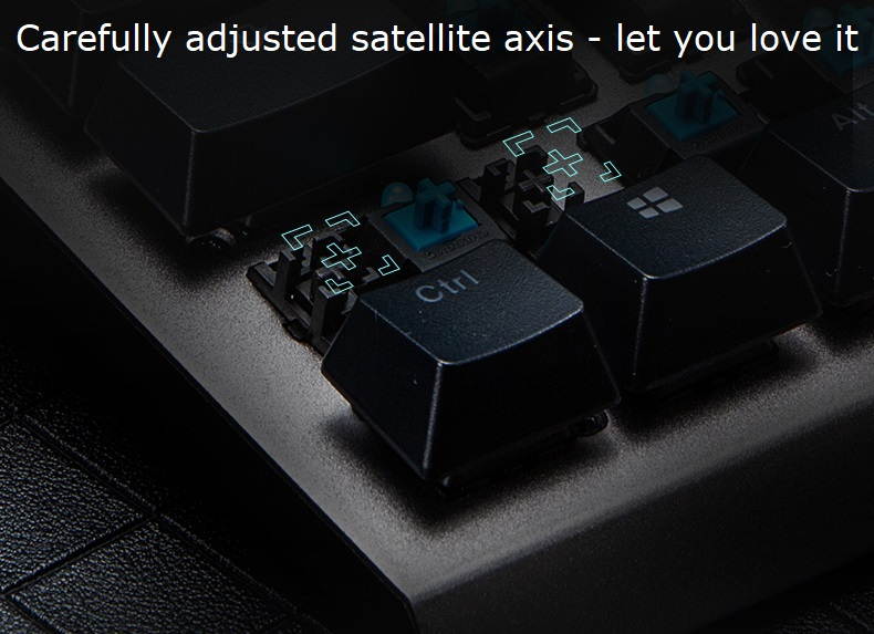 ThundeRobot KG5104 Mechanical Cherry MX Gaming Keyboard, Programmable Brown Switch Wired Keyboard for Gaming with 104 Keys Full Anti-ghosting Keyboard for Windows/iOS, Ideal for Game or Work