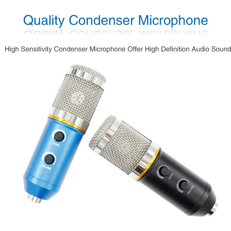 MK F200FL Condenser Microphone Studio Vocal Recording Microfono Profesionales Wired Stand USB Mic For PC Laptop Recording