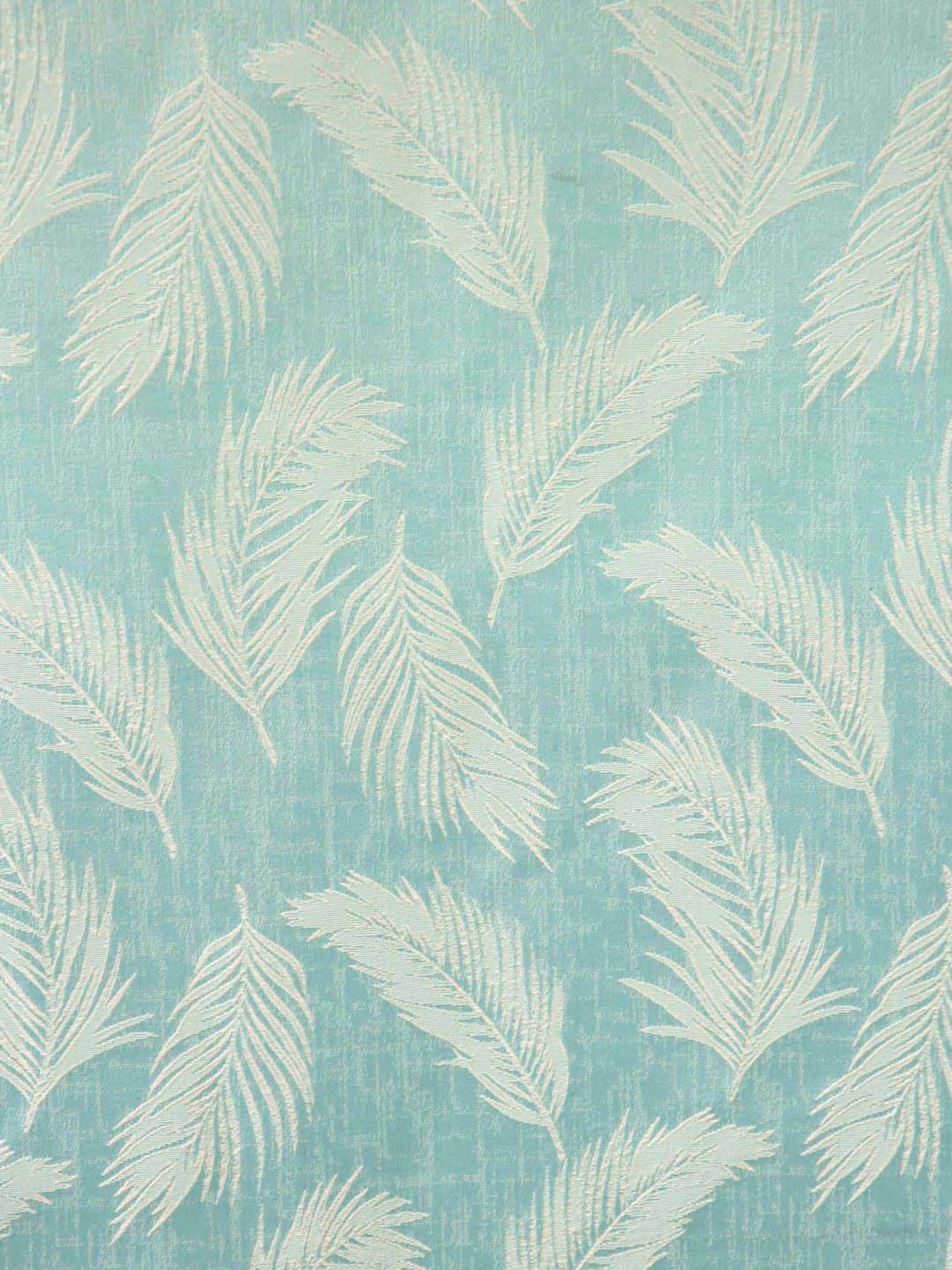 Ariana Aqua & White Polyester 7 Ft. Door Curtain