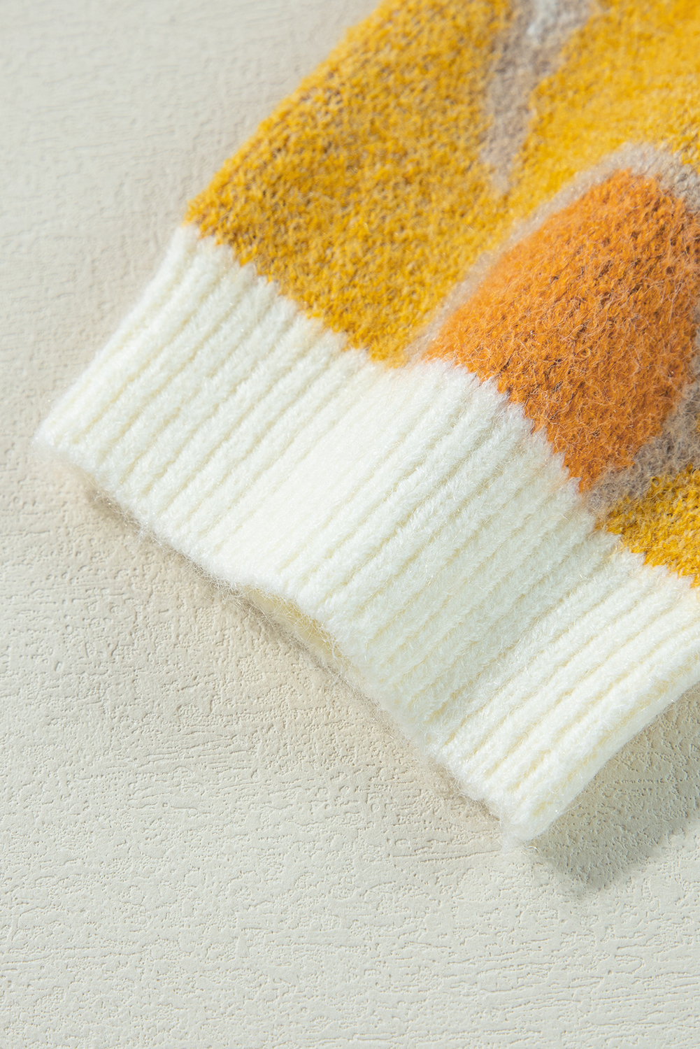 Bonbon Checkered Pattern Open Front Plus Size Cardigan