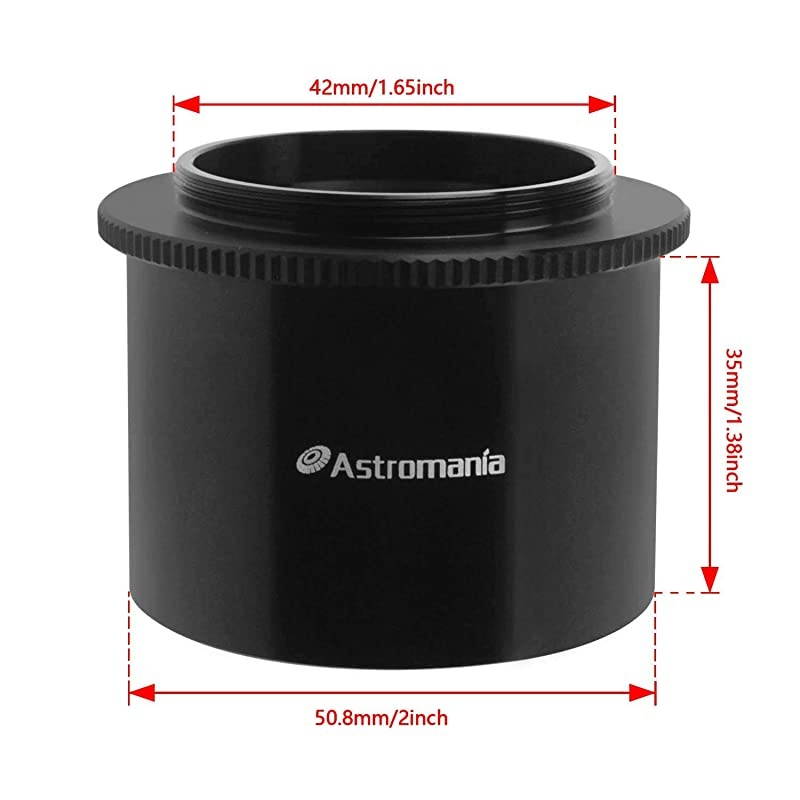 2" T-2 Focal Camera Adapter for SLR Cameras - Simply Attach Your Camera to The Telescope