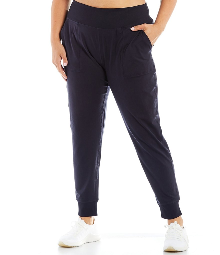 Kinesis Plus Size High Rise Pull-On Slim Joggers